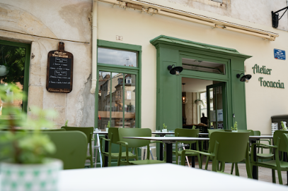 Pizza de L’Atelier focaccia à Dijon